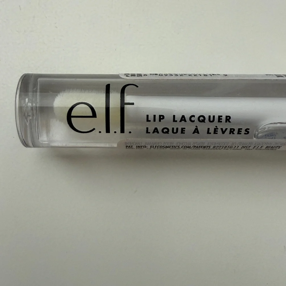 e.l.f. Lip Lacquer Sheer Clear Color, Infused With Vitamins A & E